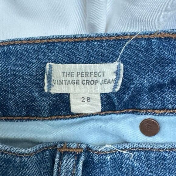 Madewell The Perfect Vintage Crop Jeans Size 28 - Picture 6 of 7